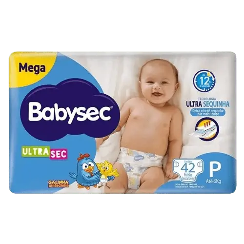 Fralda descartável Ultra Sec Mega Babysec